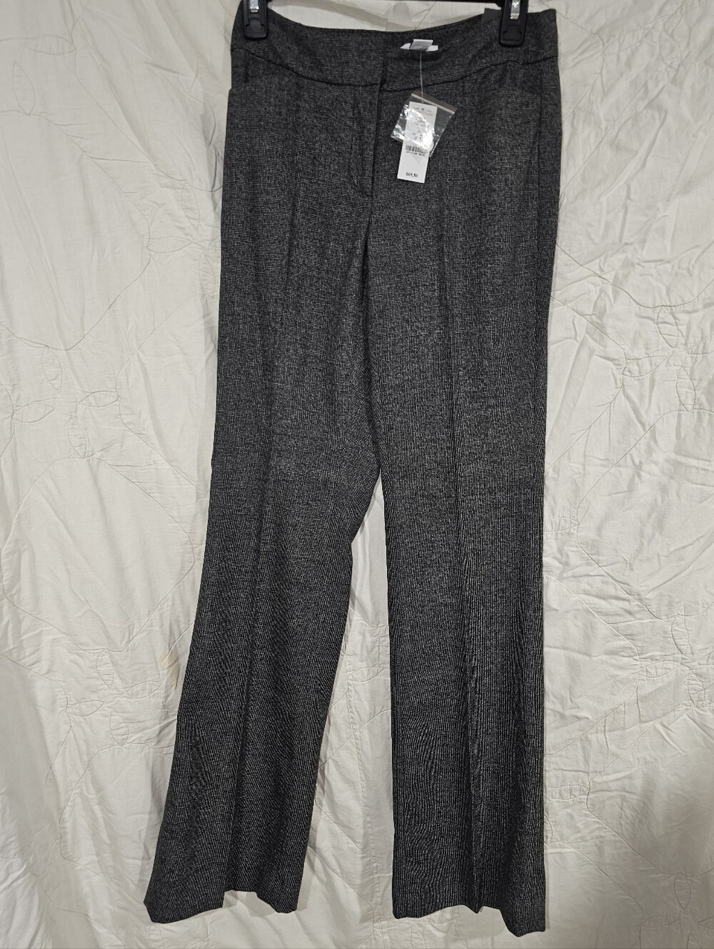 NWT WHBM White House Black Market Textured Tweed Trousers Size 0